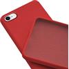 N NEWTOP Custodia Cover Compatibile per iPhone 7/8 / SE 2020 / SE 2022, ORI CASE Guscio TPU Silicone Semi Rigido Colori Microfibra Interna Morbida (Rosso)