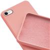 N NEWTOP Custodia Cover Compatibile per iPhone 7/8 / SE 2020 / SE 2022, ORI CASE Guscio TPU Silicone Semi Rigido Colori Microfibra Interna Morbida (Rosa)