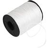 Kbnian 150 Yards/Roll Corda per Tende 1,0 mm Filo per Tende a Rullo Tenda avvolgibile Oombreggiata Bianca Corda per tende a pacchetto Filo per Zanzariera Cordino per Tende a Pacchetto