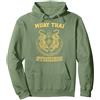 Muay Thai Strikers TShirts Muay Thai Kickboxing Combattente MMA Tigre Sak Yant Felpa con Cappuccio
