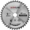 Saxton TCT23540T - Lama per sega circolare TCT per legno, 235 mm x 30 mm di foro x 40 denti, per Bosch, Dewalt, Makita