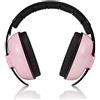 roynoy Paraorecchie per la protezione dell'udito, per neonati e bebè, da 0 a 2 anni, Rosa