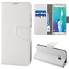 N NEWTOP Cover Compatibile per Samsung Galaxy S6 Edge Plus, HQ Lateral Custodia Libro Flip Chiusura Magnetica Portafoglio Simil Pelle Stand (Bianca)