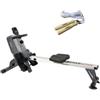 Toorx Rower Active Vogatore Salvaspazio con Ricevitore Wireless per Fascia Cardio + Corda salto in cotone