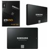 Samsung Ssd Samsung 870 EVO 2.5",Nero MZ-77E500B 500Gb/MZ-77E1T0B 1TB/MZ-77E2T0B 2TB