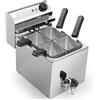 Cuocipasta da banco elettrico con rubinetto di scarico - Kw. 3.3 - Capacità 6 lt