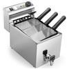 Cuocipasta da banco elettrico con rubinetto di scarico - Kw. 4.0 - Capacità 8 lt