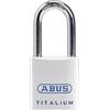 ABUS 562259-80TI/40HB40KA8011 Candado Titalium arco Nano protect y llave de 6 pitones 40 mm arco largo llaves iguales
