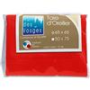 Nuit des Vosges 2107722 Cotoval Federa Cotone in Tinta Unita Rosso 65 x 65 cm