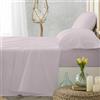 Burrito Blanco T1202 Set di Lenzuola alberghiere Grigio, Cotone T12, Ancho de 180 cm