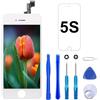 Brinonac Display per iPhone 5s/SE 2016 Schermo 4,0 Pollici Schermo LCD Touch Parti con Kit di Strumenti di Riparazione(Bianco)