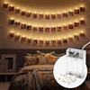 Cobus CozyHome Luci led a batteria foto - 30 LED con clip & 5 metri di lunghezza I Con timer I Per interni I Lucine led decorative a batteria Filo led decorative Fairy lights Lucette a pile interno natale