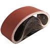 Sruhrak Nastri Abrasivi 75 x 533 mm - Grane 400 Carta Abrasiva per Levigatrice a Nastro, per Levigare,Limare,Affilare e Rimuovere Metallo/Legno (15 Pezzi)