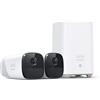eufy Security telecamera wifi esterno eufyCam 2 Pro, durata 365 gg, compatibilità HomeKit, risoluzione 2K, impermeabilità IP67, visione notturna, kit 2 telecamere, zero costi mensili