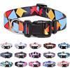 Suredoo Collare per Cani, Nylon Morbido Regolabile Collari per Cani, Gatti, Cuccioli di Taglia Piccola Media Grande (M, Blocco Colore)