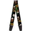 buckle-down gs-w37106 Sloth Face/appeso nero tracolla per chitarra