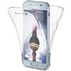 delightable24 NALIA 360 Gradi Cover compatibile con Samsung Galaxy A5 2017, Totale Custodia Protezione Trasparente Sottile Full-Body Case Gomma Morbido Ultra-Slim Protettiva Bumper, Colore:Trasparente