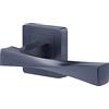 Yale Coppia di maniglie per porta su rosone Verona, colore nero, opaco, con foro per serratura, 7 mm, 7 mm, porta interna ed esterna, YPP7-V-PC