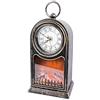 Ideen mit Herz Fuoco a LED con effetto fiamma, lanterna a LED, design dell'orologio, con meccanismo funzionale, altezza 27,5 cm, luce della fiamma con timer (6 ore acceso, 18 ore spento)