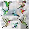 Stickers4 8 adesivi misti per finestra a colibrì, ad adesione statica, anti collisione e impatto degli uccelli, con stampa unica su entrambi i lati