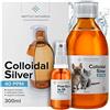 Institut Katharos Argento Colloidale 100% Naturale per Animali (Cani, Gatti) Tutto in 1: Cicatrizzante | Disinfettante | Rimedi Antiprurito (Dermatiti, Acari) | Per Pelle, Occhi, Orecchie |Bottiglia & Spray da riempire