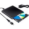 PiAEK Lettore Masterizzatore Esterno Blu Ray3D, Bluray USB 3.0 Slim BD CD DVD RW ROM per PC Mac Windows 7 8 10 XP Linxus