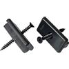 YUNLEX Clip per Decking composito, 100 pezzi di fissaggio nascosti da 6 mm, clip per bordo di fissaggio con viti in acciaio inox