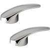 DragonX2 Sostituzione Della Leva Della Maniglia Del Rubinetto Della Cucina Maniglia Per Rubinetto Per Bagno, Cucina, Lavabo, Accessori Per Vasca Accessori Di Ricambio Per Rubinetti (2 Pezzi Argento)