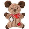 TRIXIE mouse in tessuto con toppe cagnolino di peluche, 19 cm