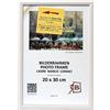 3-B Cornice per foto ULM 20x30 cm - bianco - Portafoto in legno con vetro acrilico