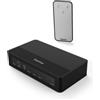 Hama - Switch HDMI™ 3 porte con telecomando, connettori dorati, Full HD, nero