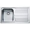 Franke Lavello da Cucina 1 Vasca a Sinistra ad Incasso 86X50 cm Acciaio Inox Modello Logica Line 101.0085.775 Franke