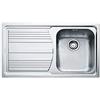Franke Lavello da Cucina 1 Vasca a Destra ad Incasso 86X50 cm Acciaio Inox Modello Logica Line 101.0085.776 Franke