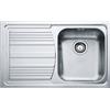 Franke Lavello da Cucina 1 Vasca a Destra ad Incasso 79X50 cm Acciaio Inox Modello Logica Line 101.0085.773 Franke