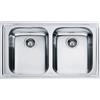 Franke Lavello da Cucina 2 Vasche ad Incasso 86X50 cm Acciaio Inox Modello Logica Line 101.0153.292 Franke