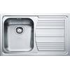 Franke Lavello da Cucina 1 Vasca a Sinistra ad Incasso 79X50 cm Acciaio Inox Modello Logica Line 101.0085.772 Franke