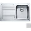 FRANKE 101.0086.233 Lavello da Cucina 1 Vasca a Destra ad Incasso 79X50 cm Acciaio Inox Modello Logica Line Dekor LLL 611
