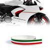 4R Quattroerre.it 10685 Strisce Adesive Tricolore Racing Stripe per Moto, 0.75 cm x 1.2 mt