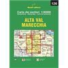 Monti Raffaele Alta Val Marecchia. Carta dei sentieri 1:50.000 Ediz. multilingue