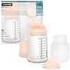 Suavinex, Confezione Biberon Zerø.Zerø Flusso Medio. Anti Colica 270 ml con tettarella, tasca in silicone di ricambio