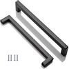 ANSIEDIO 2 pezzi Maniglie per Mobile Nero Acciaio Inox Maniglie Armadio Maniglie per Cucina Distanza Fori 192 mm
