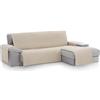textil-home Copridivano Salvadivano Chaise Longe MALU - Color Avorio -BRACCIOLO DESTRO - Protezione per divani imbottiti - Dimencione 240cm -(VISTO DI FRONTE).