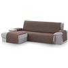 TEXTIL-HOME Textilhome Copridivano Chaise Longue Penisola Malu 240 cm Sinistra Marrone | Protegge da macchie, peli e graffi. Trapuntato, universale, facile da posizionare e ideale per animali domestici.