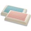 Marcapiuma - Coppia cuscini in Memory MISS PINK e MISTER BLUE inserto rosa e blu Traspirante Massaggio collo fodera 100% Cotone Guanciali Memory Dispositivo Medico Detraibile 19% Made in Italy