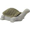 DONREGALOWEB Tartaruga - Scatola in Ceramica di Colore Beige e Marrone, 15 x 10 x 5 cm