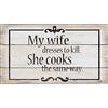 Pro-Art-Bilderpalette PRO-Art tt039s22 - Decorazione da Parete, Serie Modern Design II, Soggetto: My Wife, 27 x 15 cm