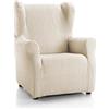 Martina Home Emilia Copripoltona elastizzato Colore Blu Ecru
