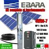 EBARA Pompa sommersa EBARA Solare + Kit solare Pannello Inverter Control HP1 HP1,5 HP2