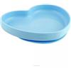 CHICCO (ARTSANA SpA) Piatto Cuore in Silicone con Ventosa CHICCO Azzurro