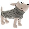 Ferribiella Spa Ferribiella Maglione per Cani Dolcevita Abbraccio Grigio, 24-cm